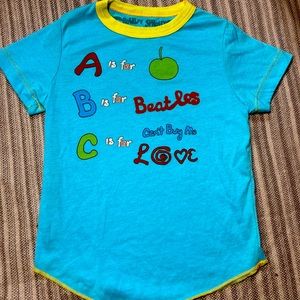 Rowdy Sprout children’s Beatles can’t buy me love UNISEX Band T-shirt NEW KIDS